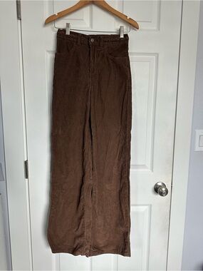 Levi's Women's Brown Corduroy Wide-Leg Jeans
